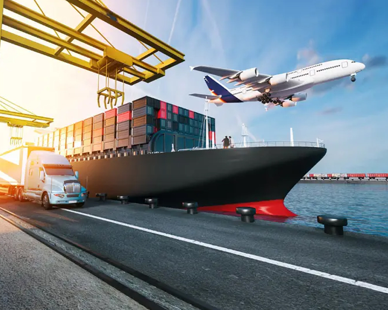 Modes of transportation for international shipments